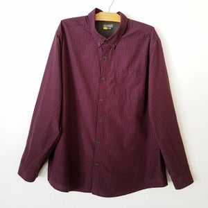 Eddie Bauer Classic Fit Plaid Button Down Shirt Long Sleeve